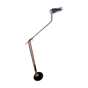 lampadaire chromé à