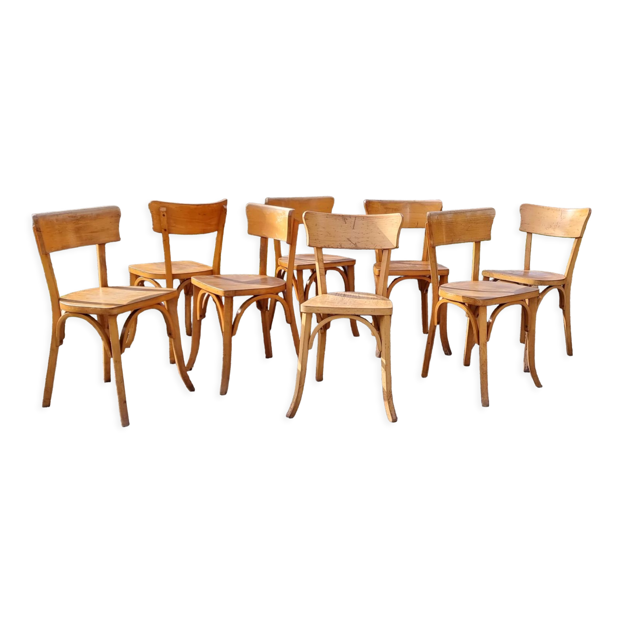8 chairs bistro Luterma years 50/60