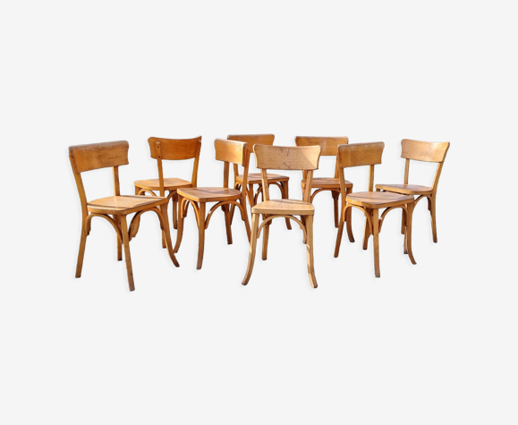 8 chaises bistrot Luterma années 50/60 | Selency