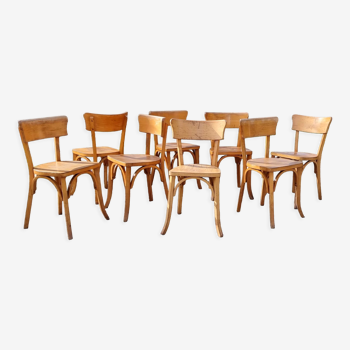 8 chaises bistrot Luterma années 50/60