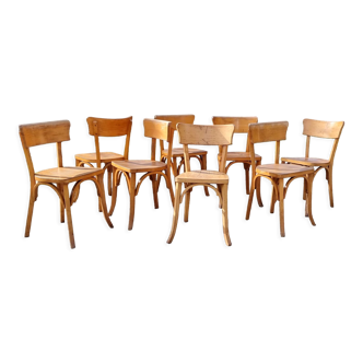 8 chairs bistro Luterma years 50/60