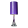 Large Purple Crystal Table Lamp, Signed by Vannes Le Chatel, France