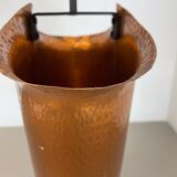 Original Metal Copper Brutalist Hollywood Regency Umbrella Stand Germany, 1970s