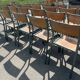 Set of 25 old Mullca school chairs model 510.