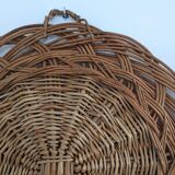 Wicker tray wall decoration