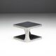 Tables d'appoint modernistes en aluminium, Italie, années 1970