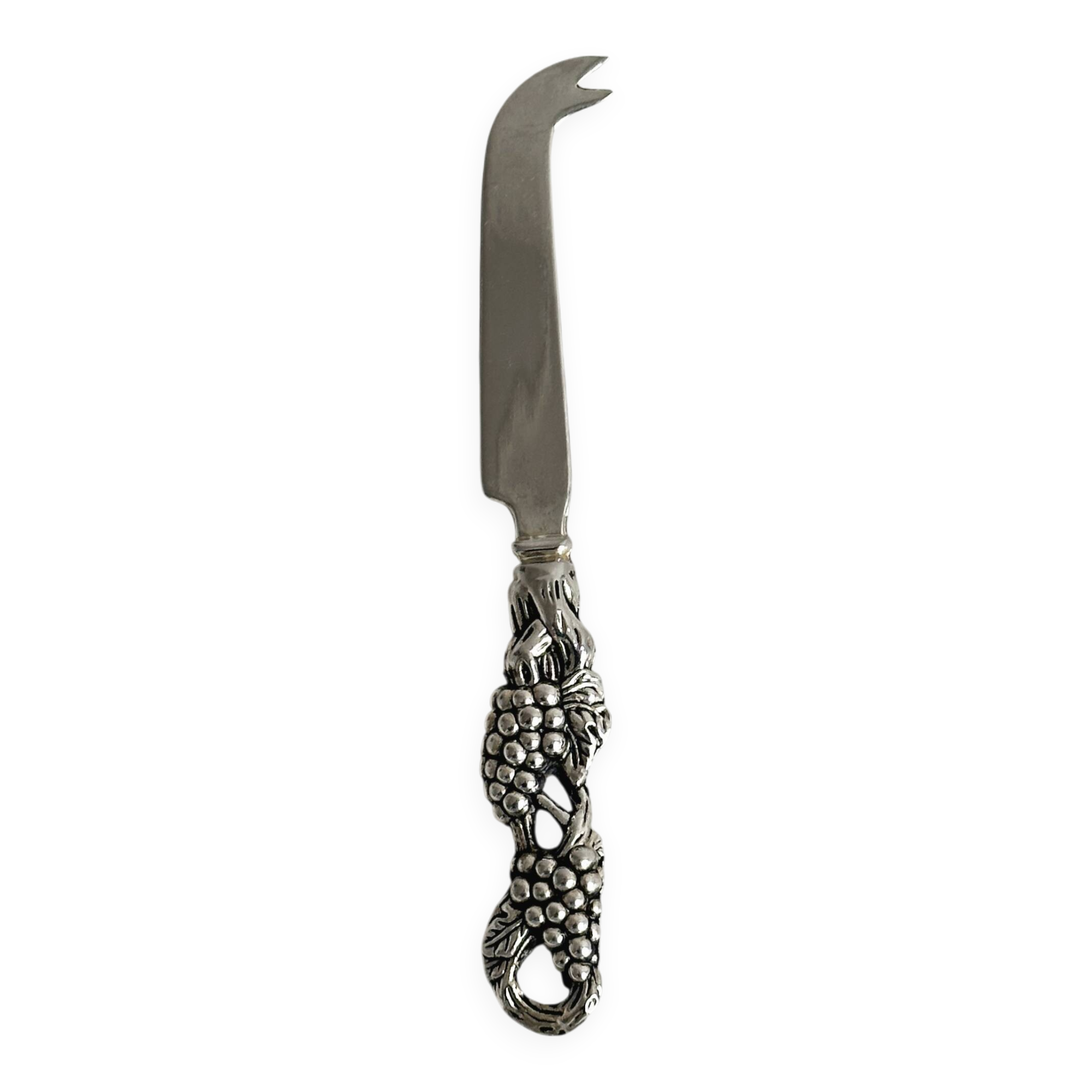 Butter or cheese knife with vine motif