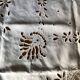 Embroidered linen tablecloth