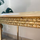 Marble and bronze coffee table Neoclassical style