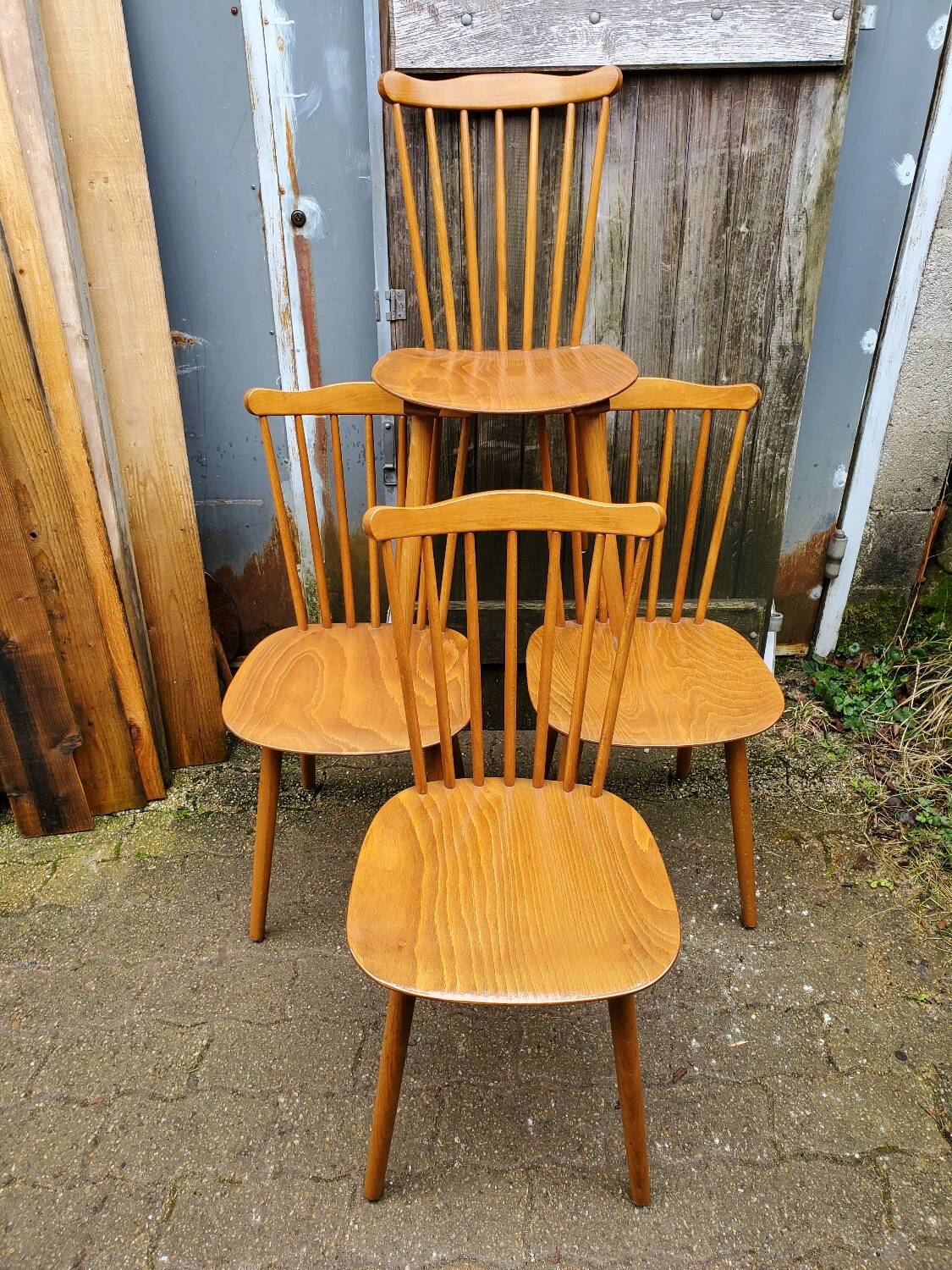4 Baumann “Menuet” bistro chairs