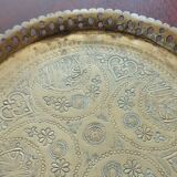 Oriental brass tray