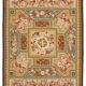 Handmade European Vintage Aubusson Kilim 281 cm x 361 cm