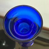 Vintage cobalt blue glass vase