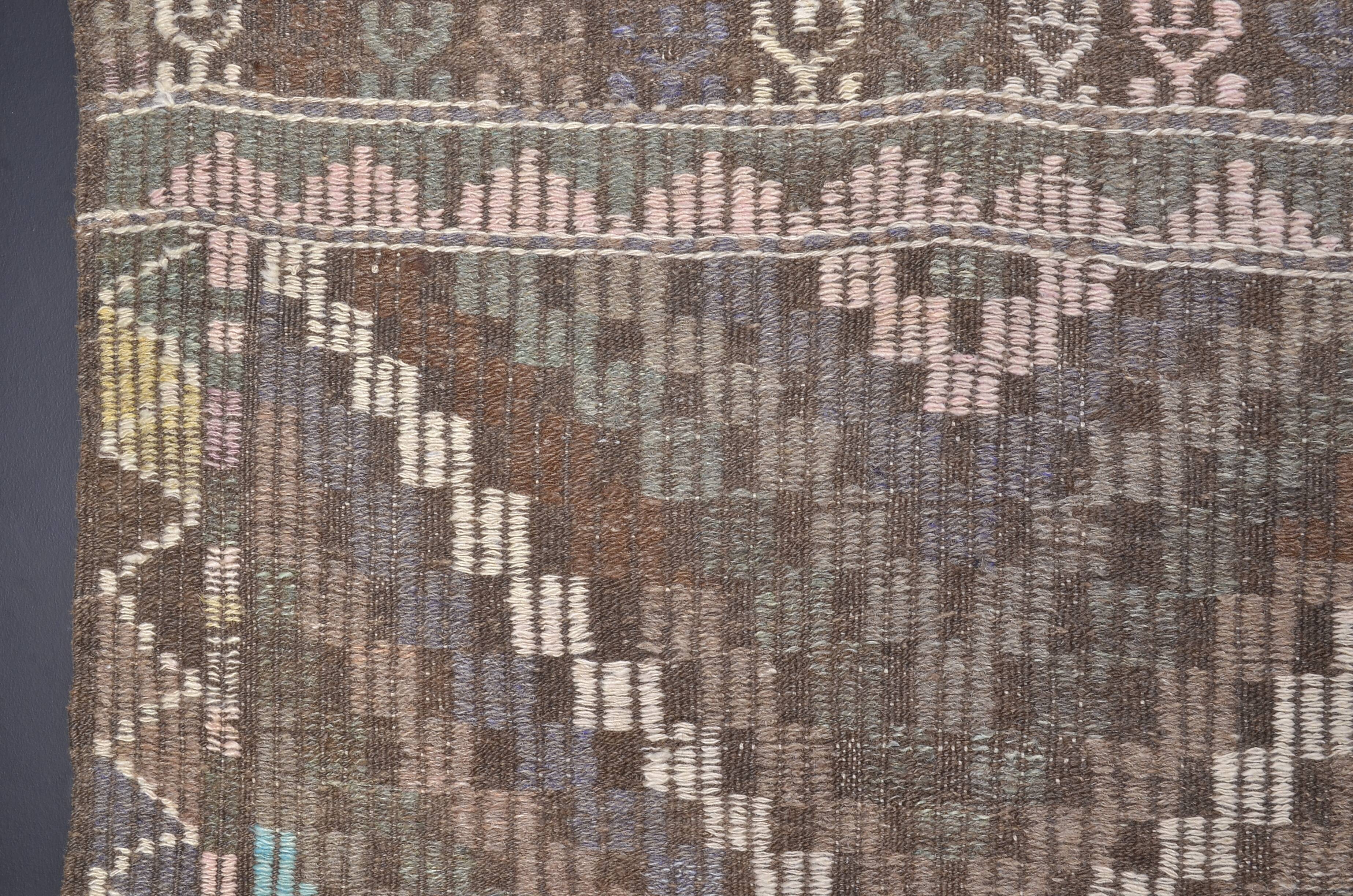 Oushak Decorative Kilim Rug 1884