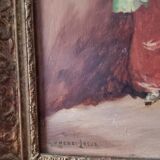 Pair of oils on panel by henri victor lesur