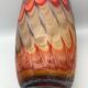 Vase in art verrerie blown glass polychrome mouth 24.5 cm