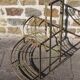 Antique metal plant holder display 1/4 round