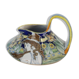 Chocolatière en faience  Art Nouveau