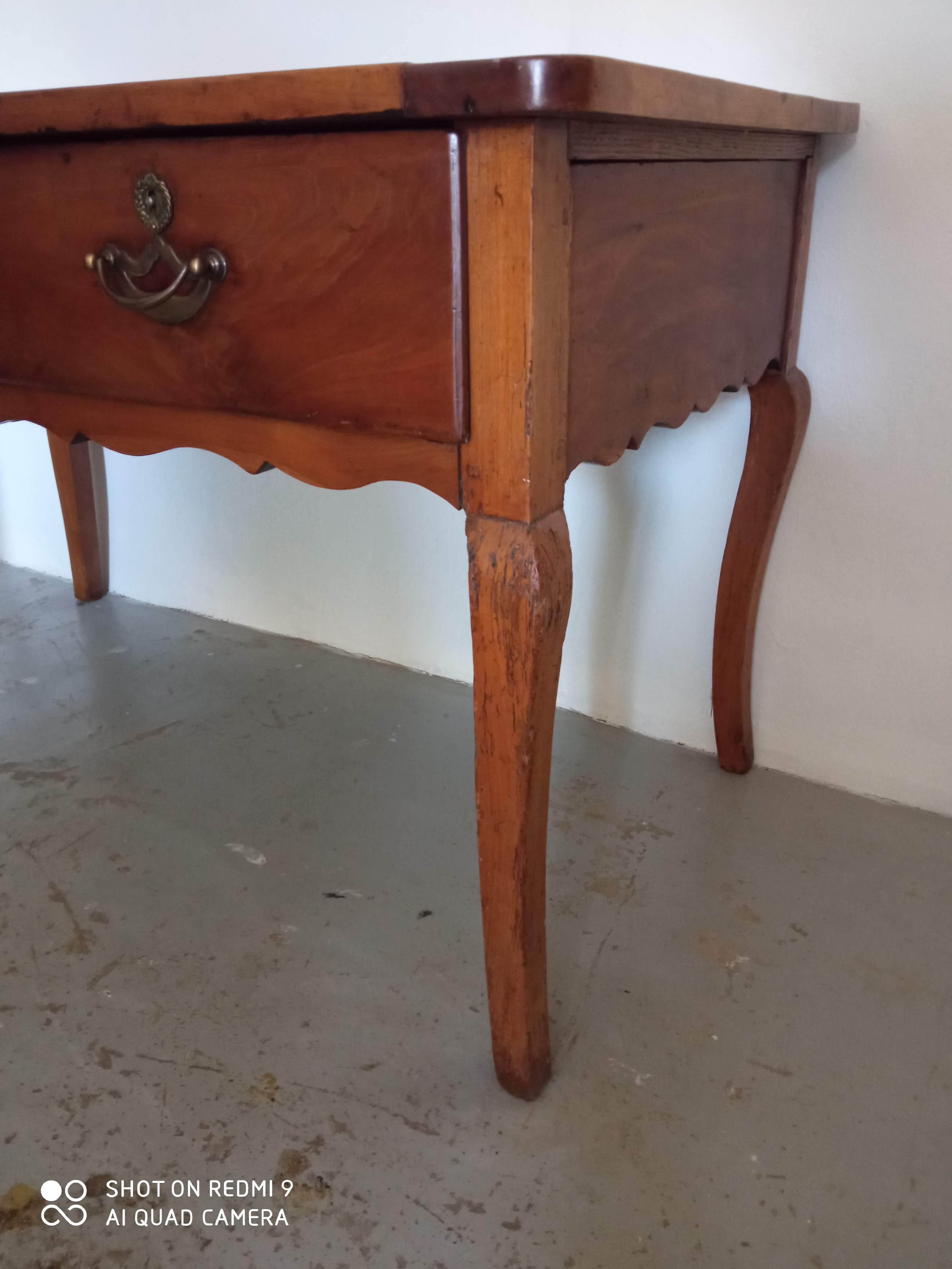 Louis XV desk in cherry brass fittings