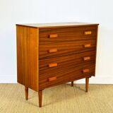Scandinavian teak chest of drawers from the 1960s.