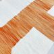 Kilim berbère marocain écru à motif orange chiné 350x236cm