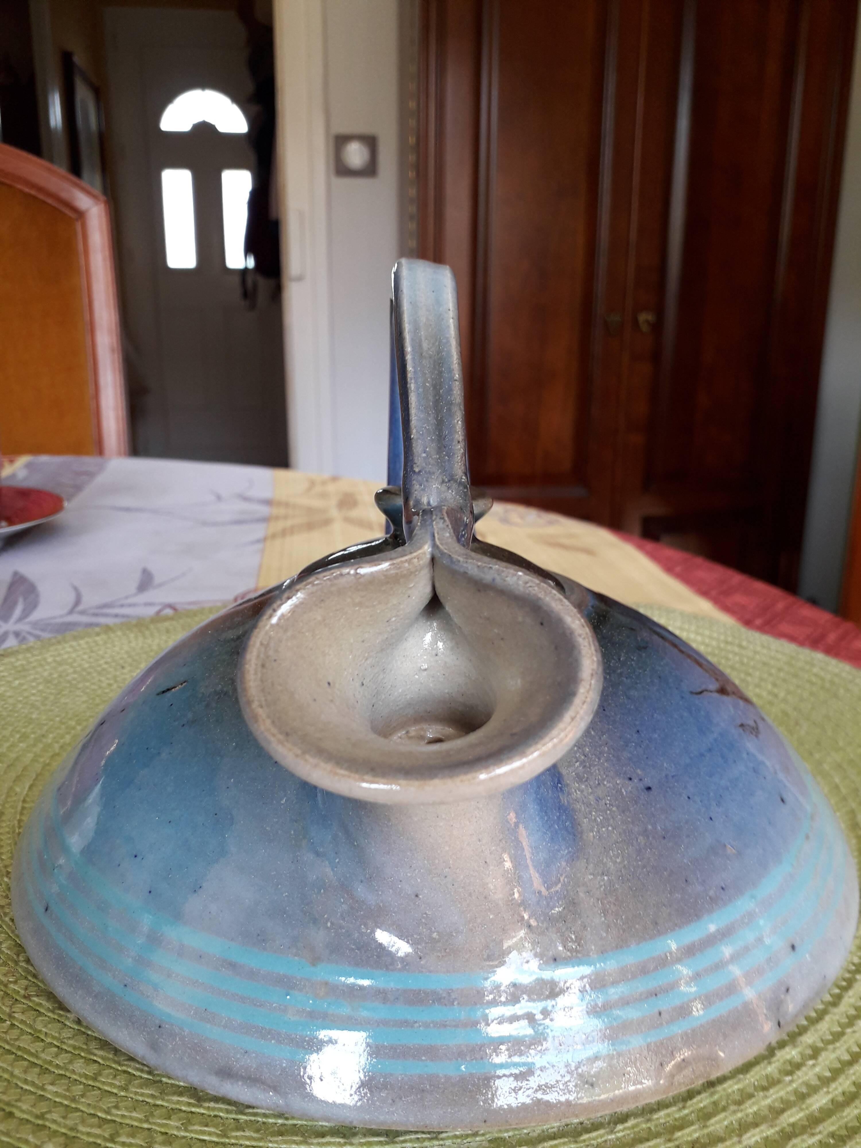Ceramic teapot signed by the potter jean-luc pirot.