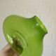 Vintage Pendant Light  Hand Blown Green Glass MCM Bar Hanging Cool Lamps