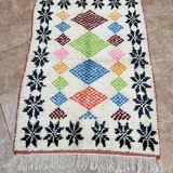 Moroccan Berber Rug Costum - Moroccan Wool Rug - New Azilal Rug - Beni Ouarain Style