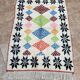 Tapis berbère marocain Costum - Tapis marocain en laine - Nouveau tapis Azilal - Style Beni ouarain