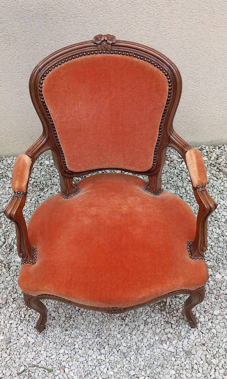 Fauteuil cabriolet style Louis XV