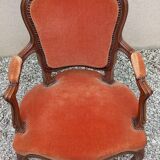 Louis XV style cabriolet armchair