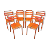 Series of 6 Tolix chairs