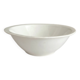 White iron earth salad bowl Creil and Montereau Lebeuf Milliet