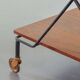 Scandinavian Minimalistic Foldable and Mobile Teak Tea Trolley Denmark 50S