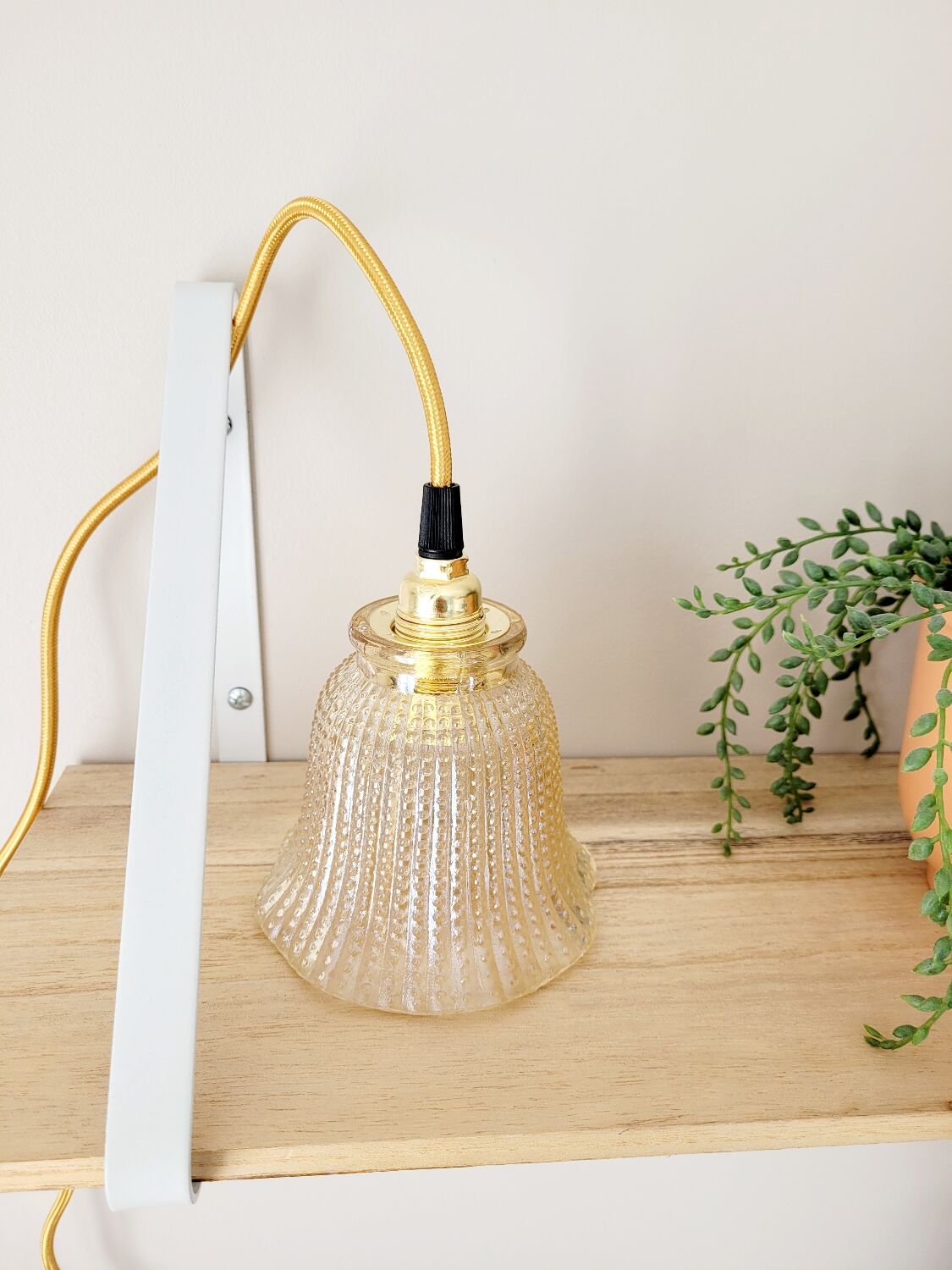 Pair of vintage portable lamps