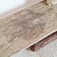 Banc de ferme ancien patine vert d'eau