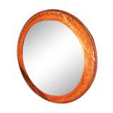 Wicker wall mirror 1960s