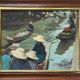 Tableau HSP "Paysage du Vietnam" signé J. Mamo 1984