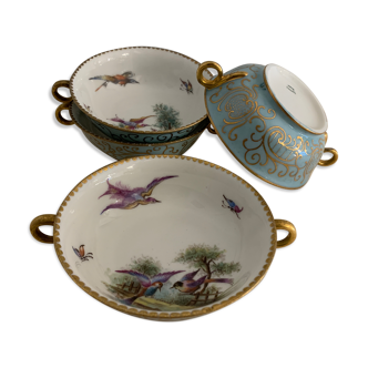 4 tasses en porcelaine fine haviland