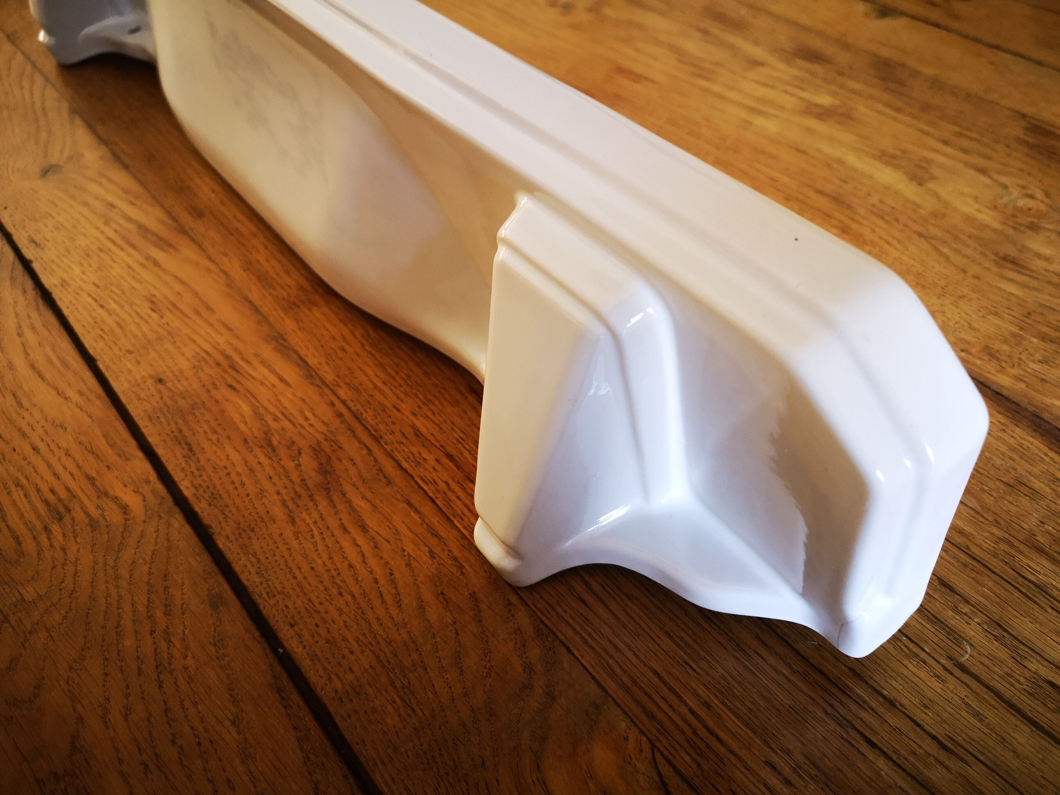 White porcelain wall shelf