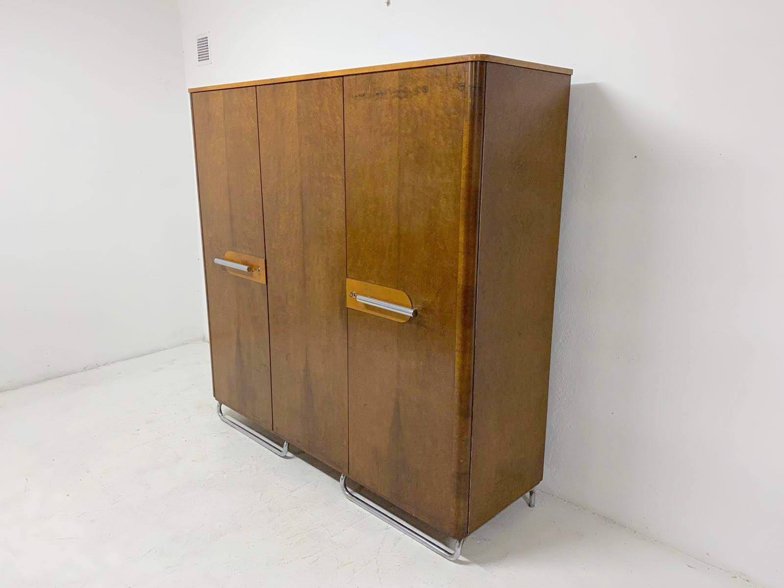 Bauhaus wardrobe by Mücke Melder, 1930s, Bohemia