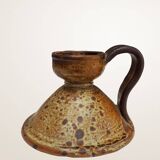 Handcrafted stoneware candle holder