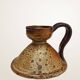Handcrafted stoneware candle holder