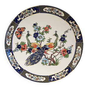 Grand plat à décor - fleurs