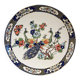 Grand plat à décor de Paons et fleurs XX siècle