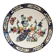 Grand plat à décor de Paons et fleurs XX siècle