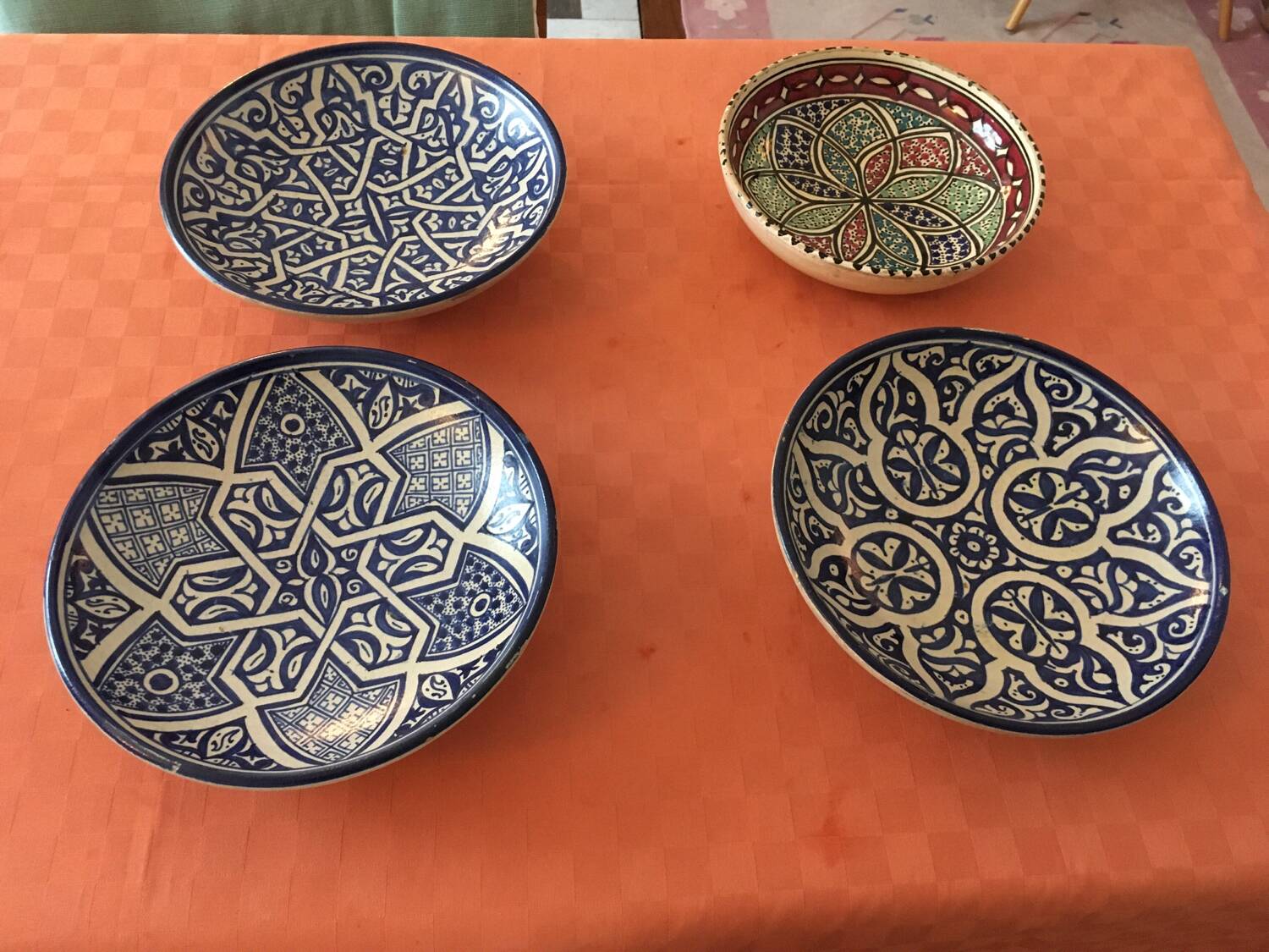 Ceramic dishes.