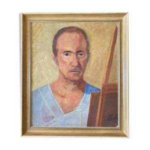 Tableau - portrait vintage - l'artiste