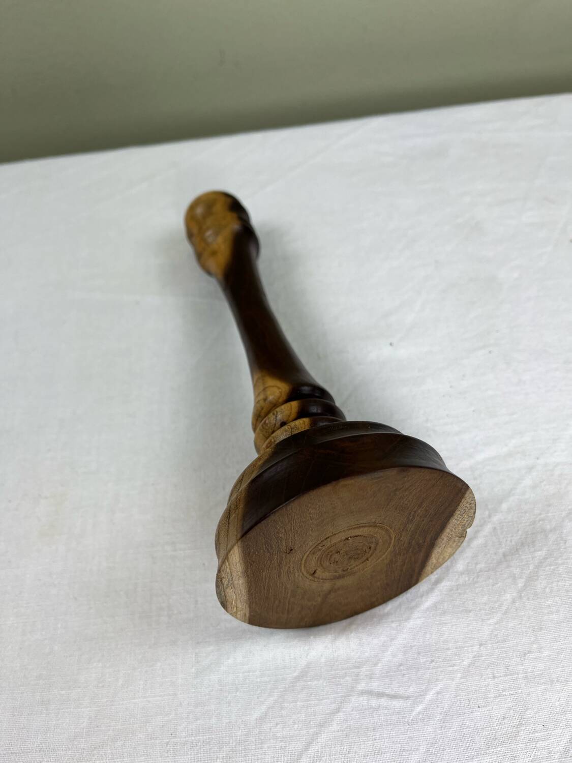 Two-tone wooden candlestick
