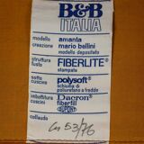 Mario Bellini, for B&B Amanta armchair in leather. Around 1970.